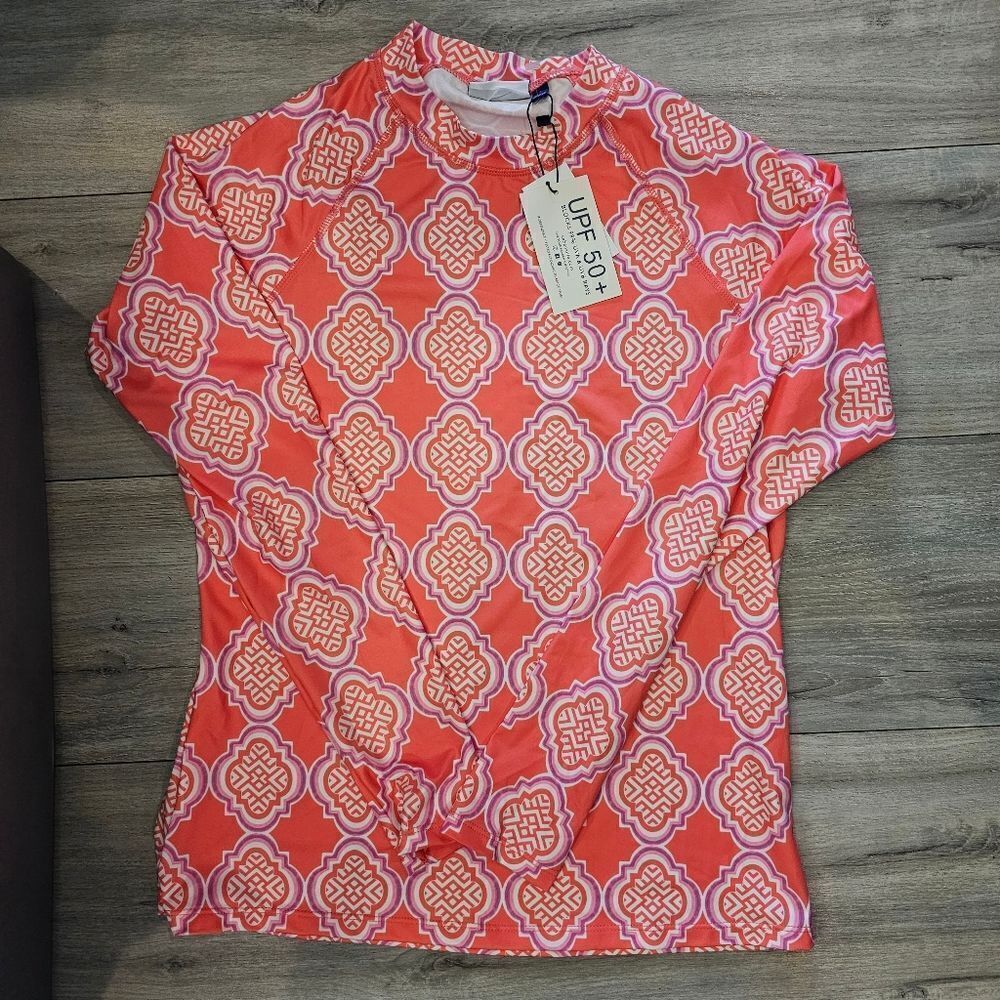 Cabana Life Geo Rash Guard - UPF 50+, Long Sleeve (For Women) sz large